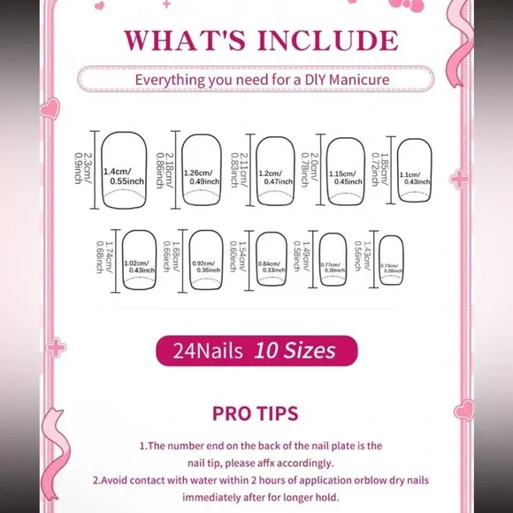 NEW Hello Kitty 3D Nail Art Press On Nail Set - Picture 4 of 4